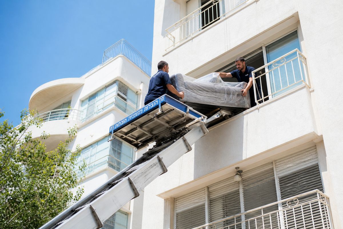 הרמת ספה למרפסת